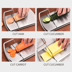 Stainless Steel Cheese-Butter-Vegetables Cutter With Scale