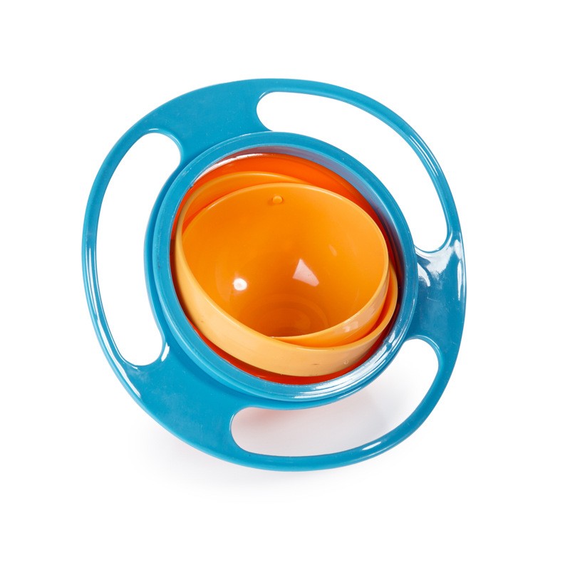 Rotating Spill-proof Dish Bowl for Kids