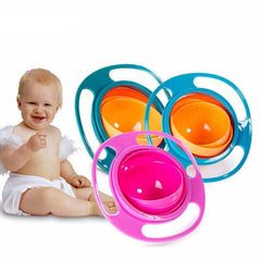 Rotating Spill-proof Dish Bowl for Kids