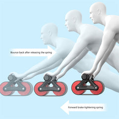 Automatic Rebound Abs Trainer with Double Wheel