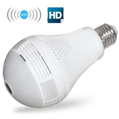 Wireless Panoramic LED Light Bulb Camera