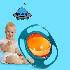 Rotating Spill-proof Dish Bowl for Kids