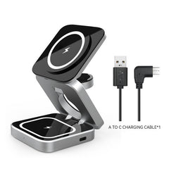 3 in 1 Magnetic Foldable Wireless Charging Station