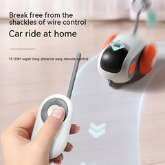 Interactive Smart Pet Car Toy with Remote Control