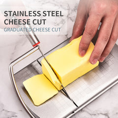 Stainless Steel Cheese-Butter-Vegetables Cutter With Scale